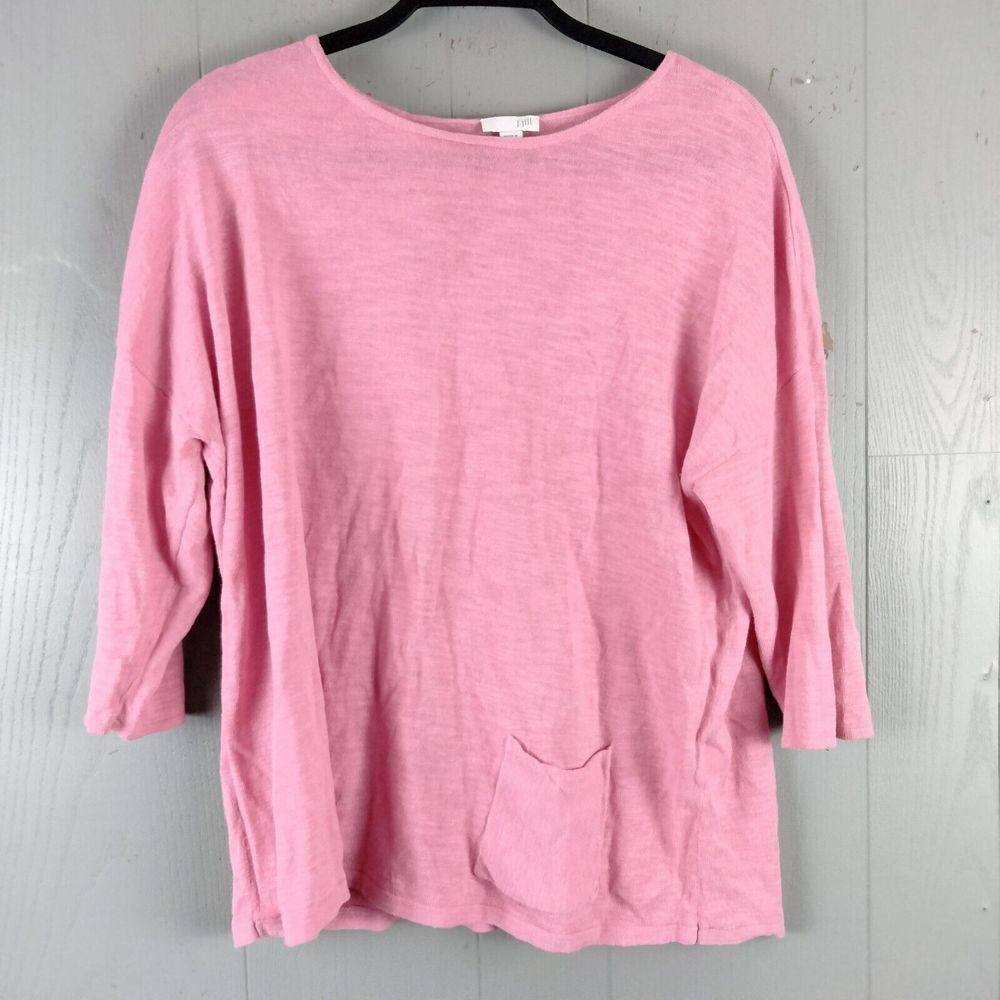 J. Jill Pink V-Neck Sweater